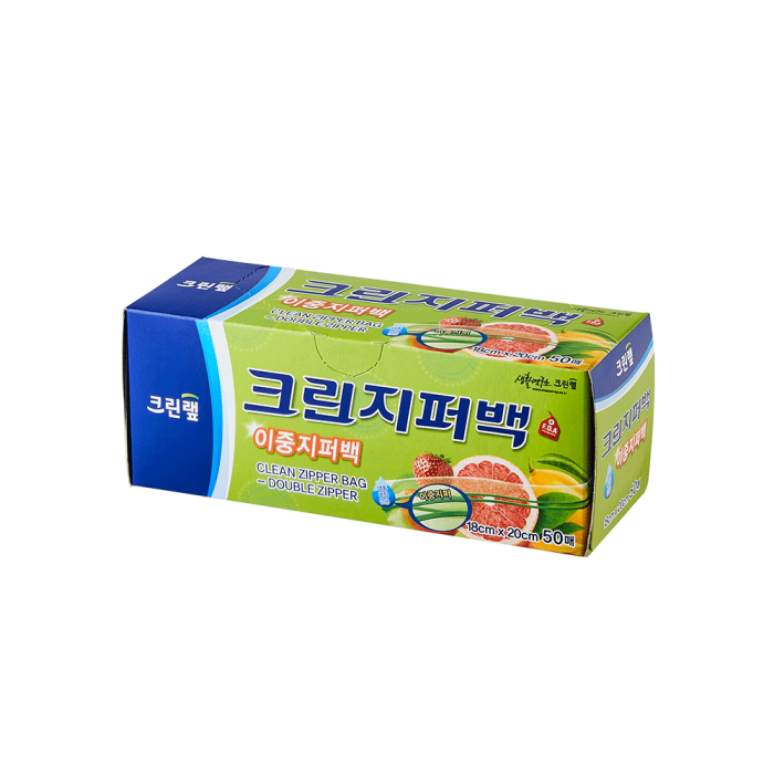 [온라인 전용] 이중 지퍼백 18cm x 20cm(소) 50매 제품이미지2