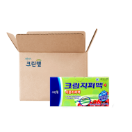 [온라인 전용] 대용량 이중 지퍼백 18cmx20cm(소) 150매 X12개 (1BOX)