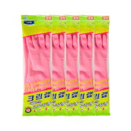 [온라인 전용] 매일쓰는 고무장갑 핑크(중) 5입