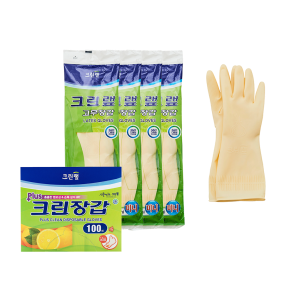 크린랩 고무장갑(미니) X4개 (+플러스 크린장갑 100매 증정)
