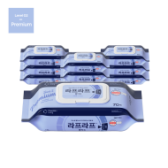 [무료배송] 라프라프 프리미엄 물티슈 캡 (70매) x10개 (1BOX)
